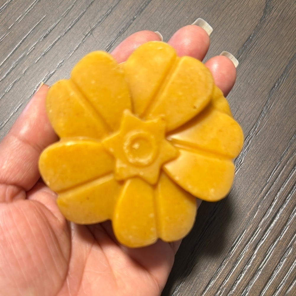 Handcrafted Yellow Flower Soap